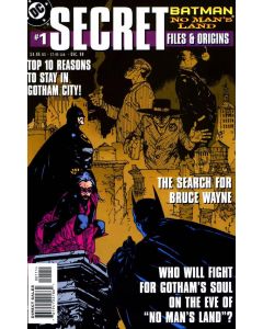  BATMAN NO MAN'S LAND SECRET FILES & ORIGINS 1999 #1