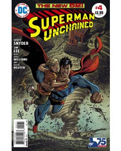 SUPERMAN UNCHAINED 2013 #4 75TH ANNIV VAR ED BRONZE AGE