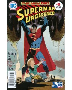 SUPERMAN UNCHAINED 2014 #6 75TH ANNIV VAR ED BRONZE AGE