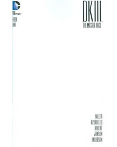 DARK KNIGHT III MASTER RACE 2015 #1 BLANK VAR ED