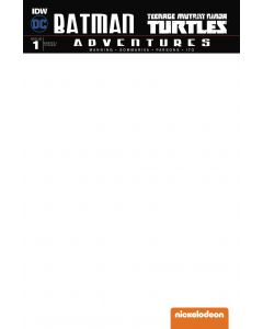 BATMAN TMNT ADVENTURES 2016 #1 Blank Sketch Cover