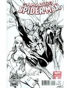 DF AMAZING SPIDER-MAN 2014 #1 MIDTOWN CAMPBELL SKETCH
