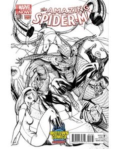 DF AMAZING SPIDER-MAN 2014 #1.1 MIDTOWN CAMPBELL SKETCH