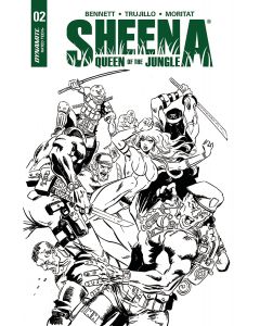 SHEENA #2 CVR E 10 COPY MORITAT B&W INCV