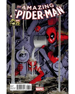 AMAZING SPIDER-MAN #7 DEADPOOL 75TH ANNIV VAR EOSV 2014