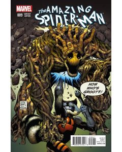 AMAZING SPIDER-MAN #9 ROCKET RACCOON AND GROOT VAR SV 2014