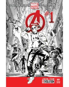 Avengers (2012) #1 (Deadpool Gangnam Style Sketch Variant)