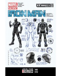 IRON MAN #3 PAGULAYAN DESIGN VAR NOW