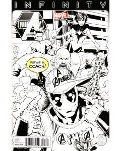 MIGHTY AVENGERS #1 PARTY SKETCH VAR INF