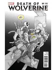 DEATH OF WOLVERINE #1 DEADPOOL MEMORIAL SKETCH VAR