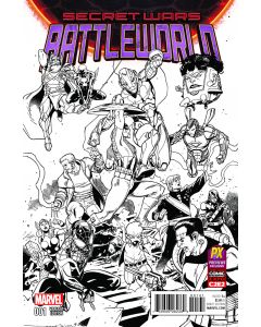 SECRET WARS BATTLEWORLD #1 (OF 4) MEDINA C2E2 PX INKED VAR 2015