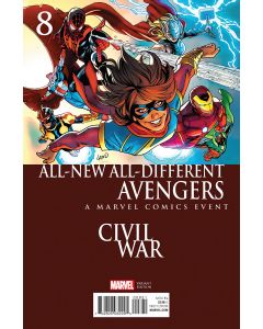ALL NEW ALL DIFFERENT AVENGERS #8 LAND CIVIL WAR VAR ASO