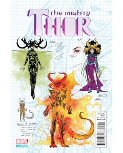 MIGHTY THOR #3 DAUTERMAN DESIGN VAR 2016