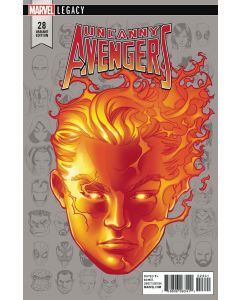UNCANNY AVENGERS #28 MCKONE LEGACY HEADSHOT VAR LEG