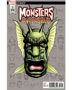 MONSTERS UNLEASHED #7 MCKONE LEGACY HEADSHOT VAR LEG