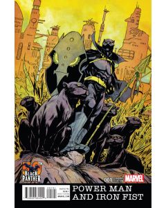 POWER MAN AND IRON FIST #1 BLACK PANTHER 50TH ANNIV VAR