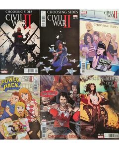 CIVIL WAR II CHOOSING SIDES 1-6 SET