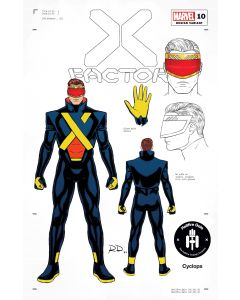X-FACTOR #10 DAUTERMAN CYCLOPS DESIGN VAR GALA