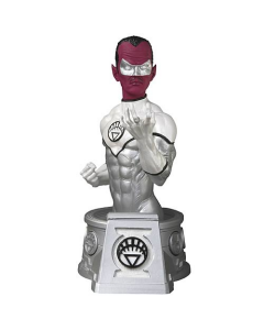 HEROES OF THE DC UNIVERSE BLACKEST NIGHT WHITE LANTERN SINESTRO BUST