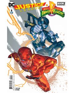 JUSTICE LEAGUE POWER RANGERS #1 (OF 6) FLASH BLACK RANGER VA 2017