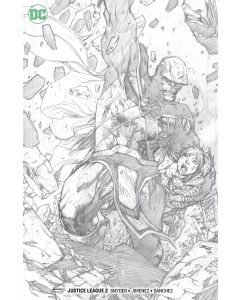 JUSTICE LEAGUE #2 JIM LEE PENCIL VAR
