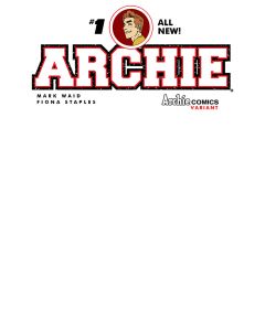 ARCHIE #1 BLANK SKETCH CVR 2015