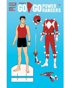 GO GO POWER RANGERS #1 UNLOCK PAPER DOLL VAR 2017