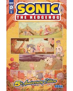SONIC THE HEDGEHOG #1 5TH ANNV ED CVR 10 COPY INCV THOMAS