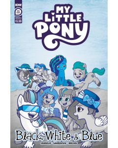 MY LITTLE PONY BLACK WHITE & BLUE #1 CVR A GARBOWSKA